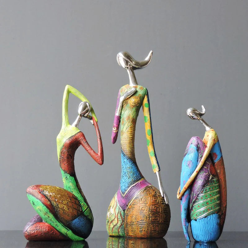 Konstverk Färgglada kvinnor