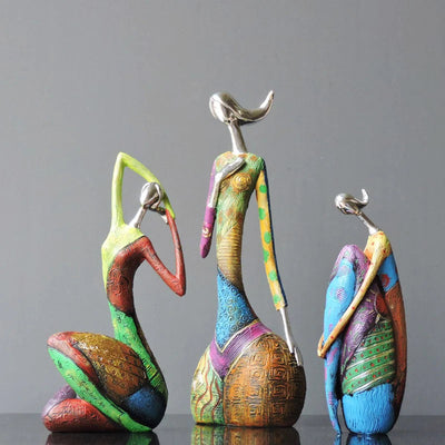 Konstverk Färgglada kvinnor