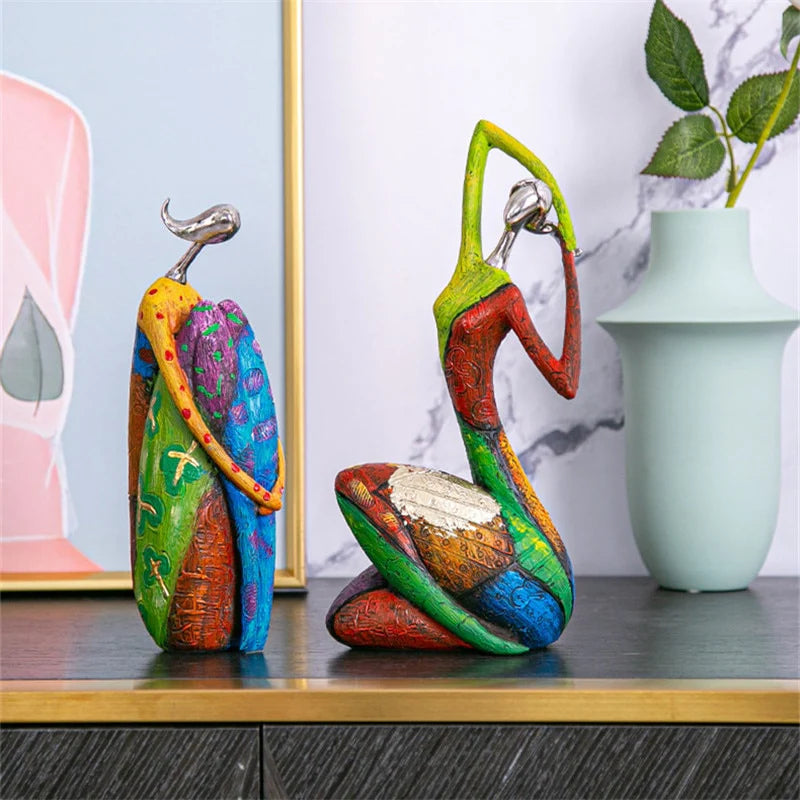 Konstverk Färgglada kvinnor