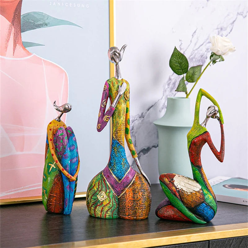 Konstverk Färgglada kvinnor